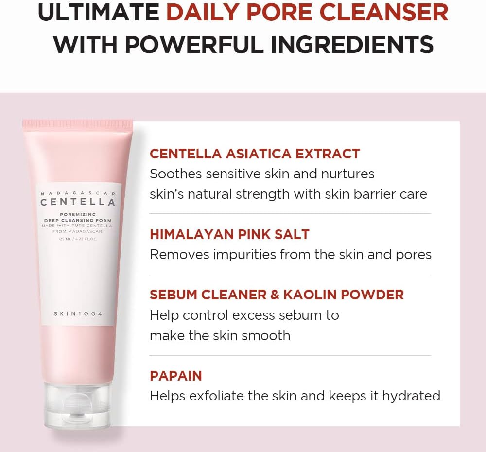Skin1004 Madagascar Centella Poremizing Deep Cleansing Foam 125 ml