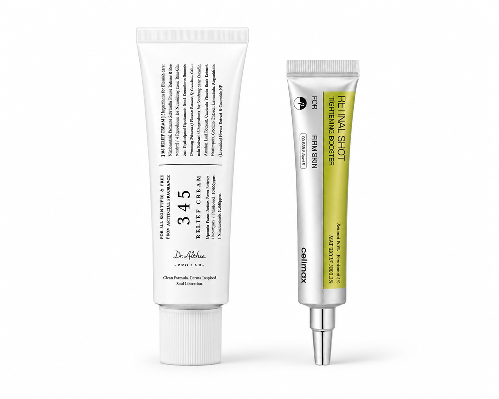 Celimax retinal booster shot + Dr.Althea 345 relief cream