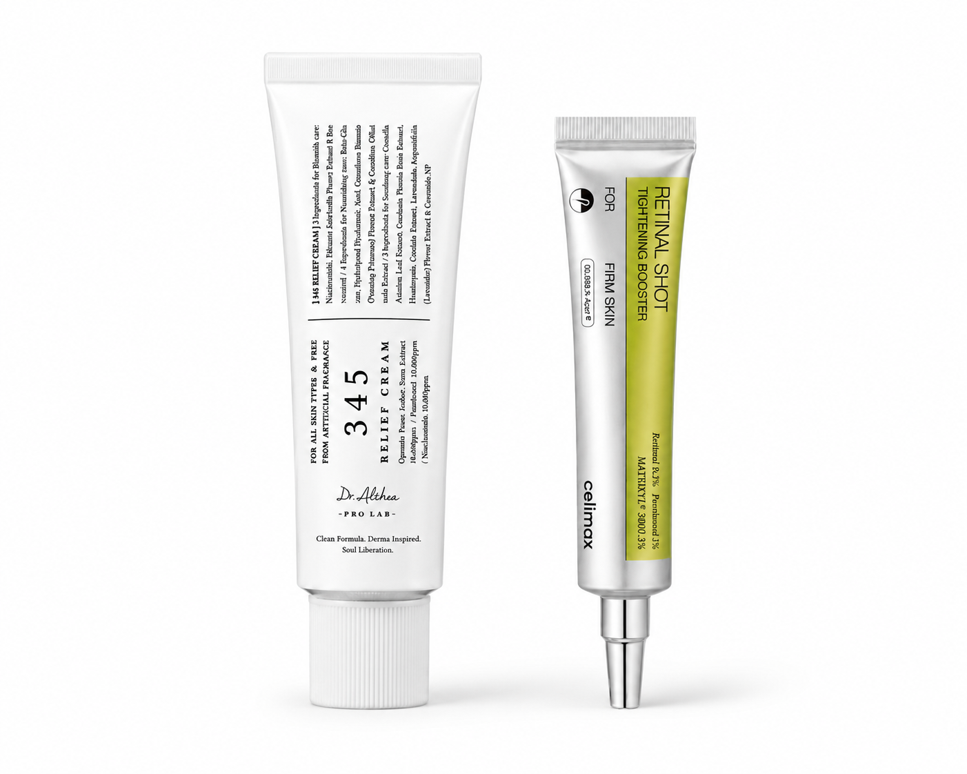 Celimax retinal booster shot + Dr.Althea 345 relief cream