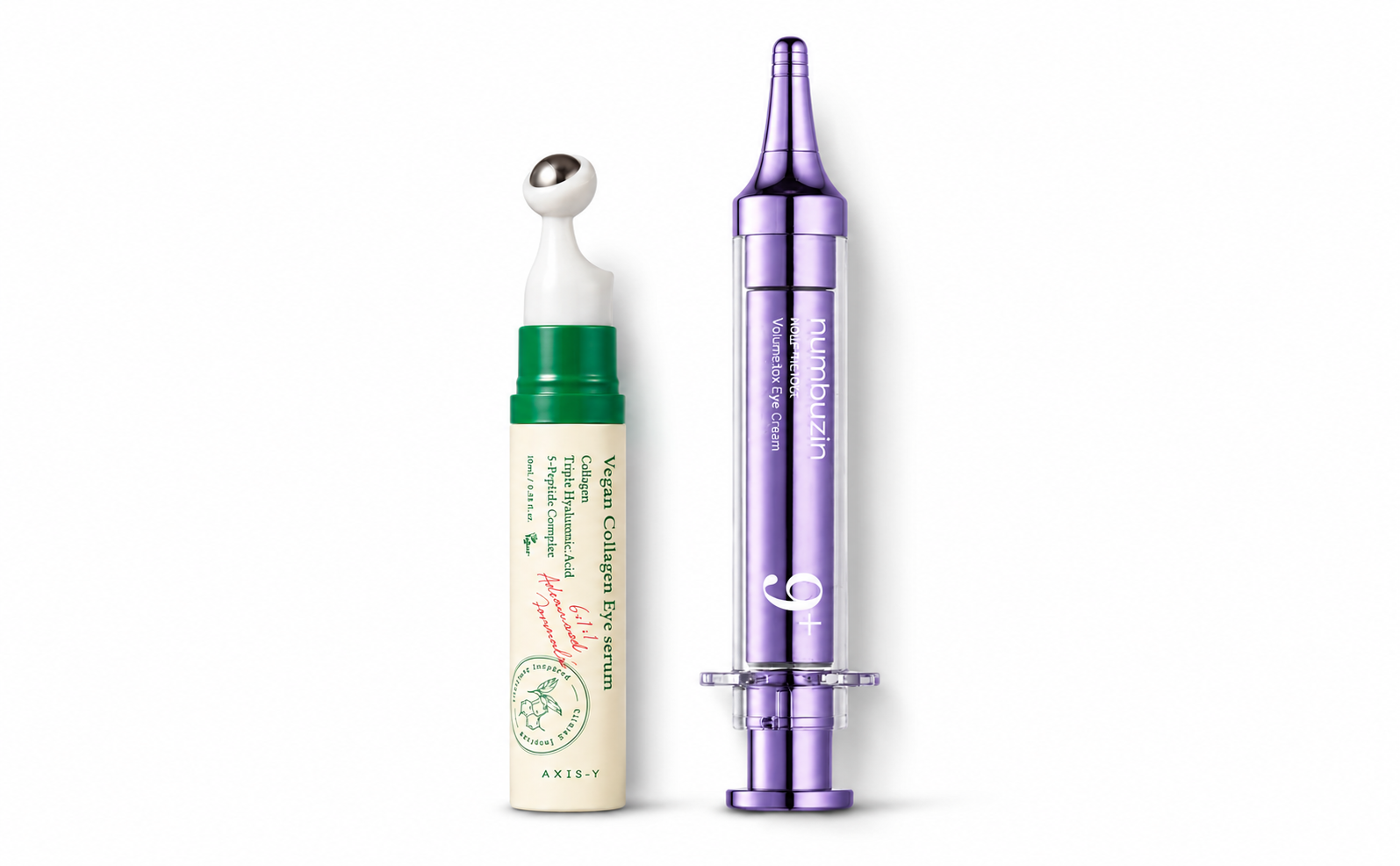 Numbuzin no.9 retinol eye cream + Axis Y vegan collagen eye cream