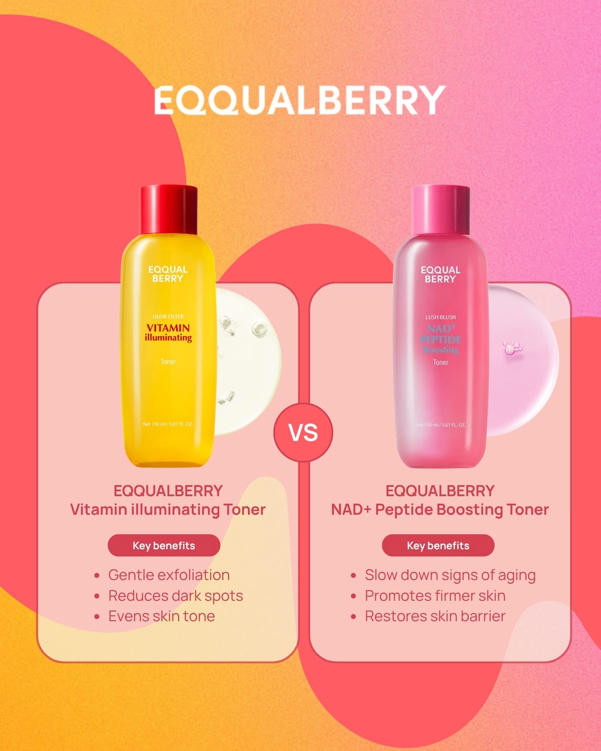 Eqqualberry NAD+ Peptide Boosting Toner