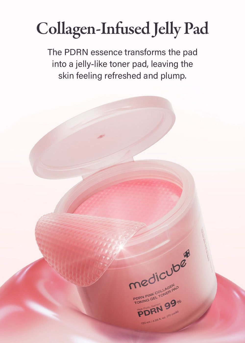 Medicube PDRN Collagen Tonning Gel Toner Pads