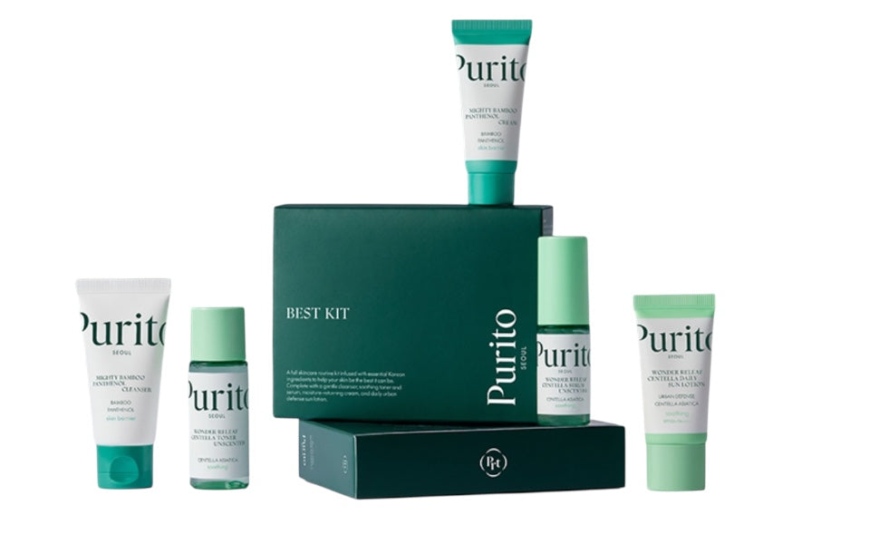Purito Seoul Best Kit 5-Piece Korean Skincare Travel Set